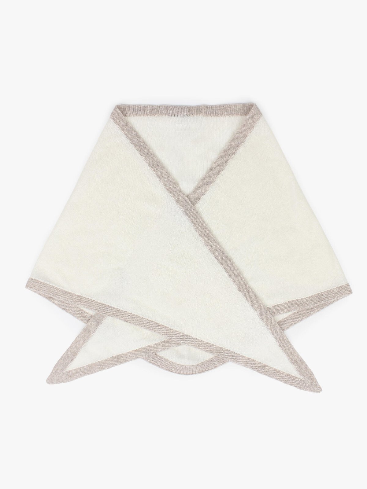 Nohr Studio Lara Duo Wool Cashmere Triangle L Offwhite 11