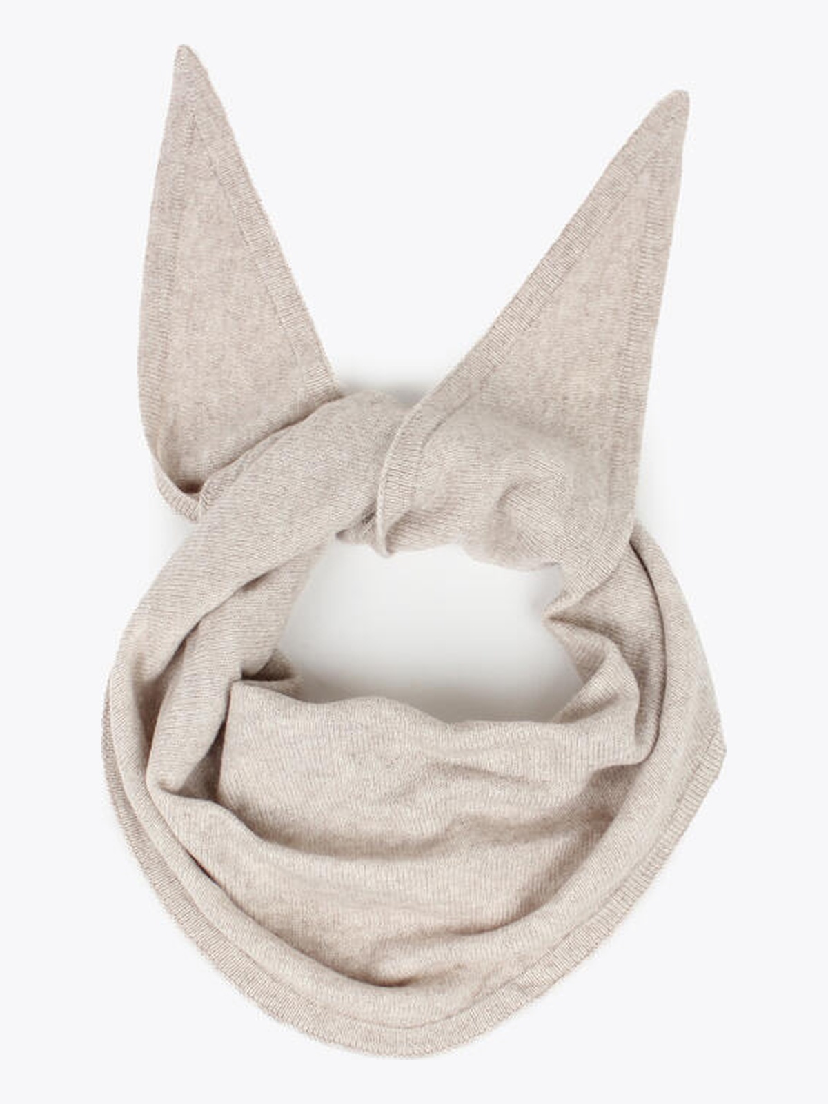Nohr Studio Lara Solid Wool Cashmere Triangle Sand