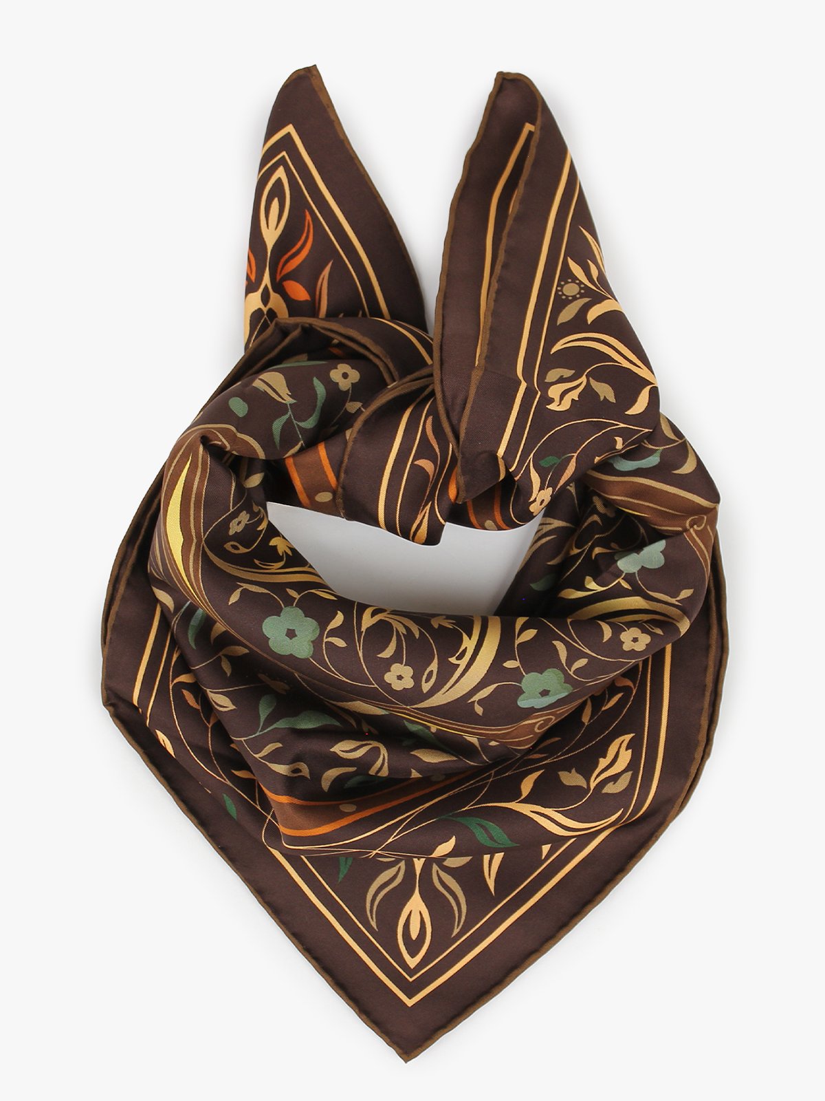 Nohr Studio Lynn Silk Scarf Brun