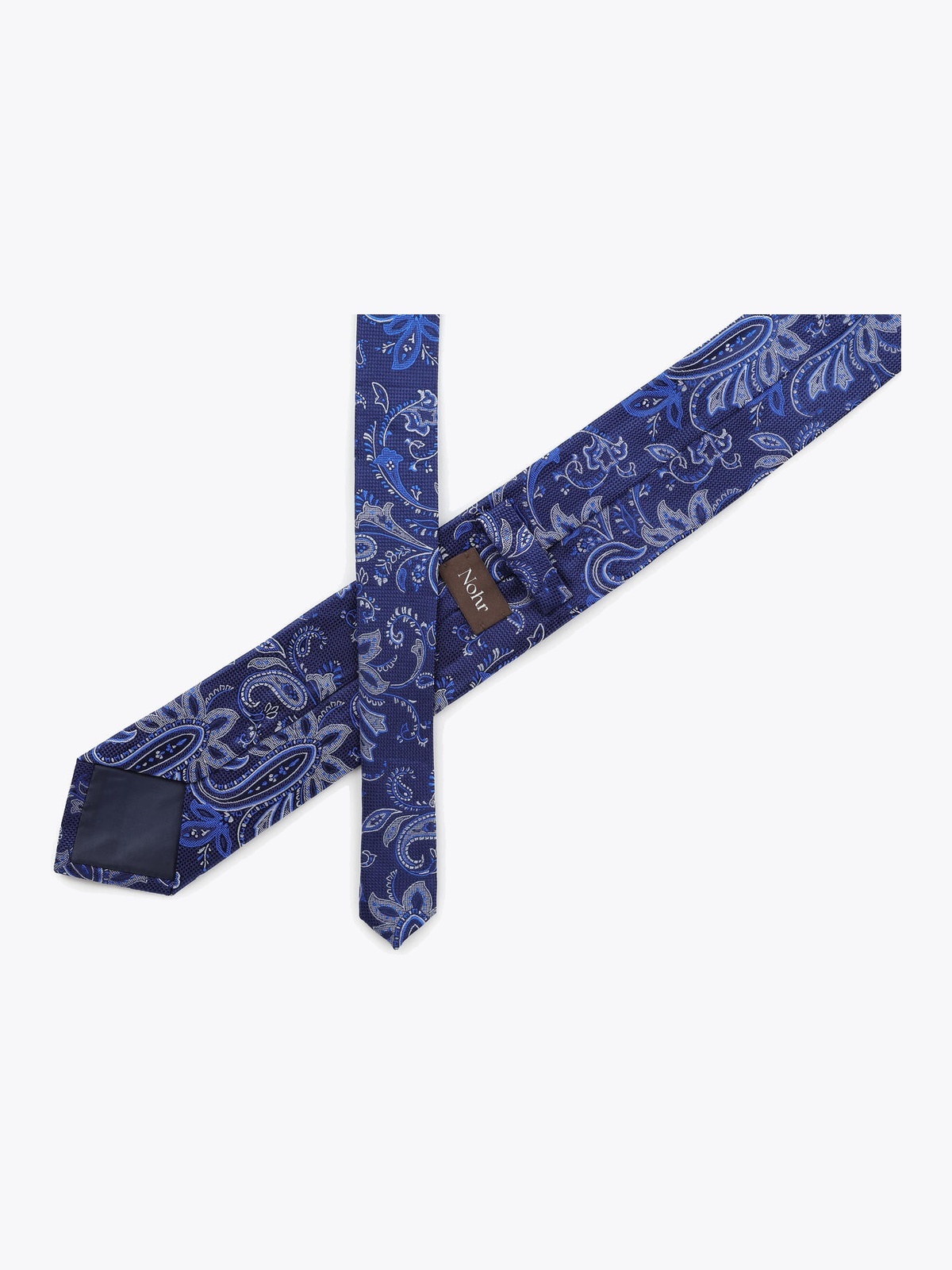Nohr Studio Magnus Silk Tie 7,6 cm Blå