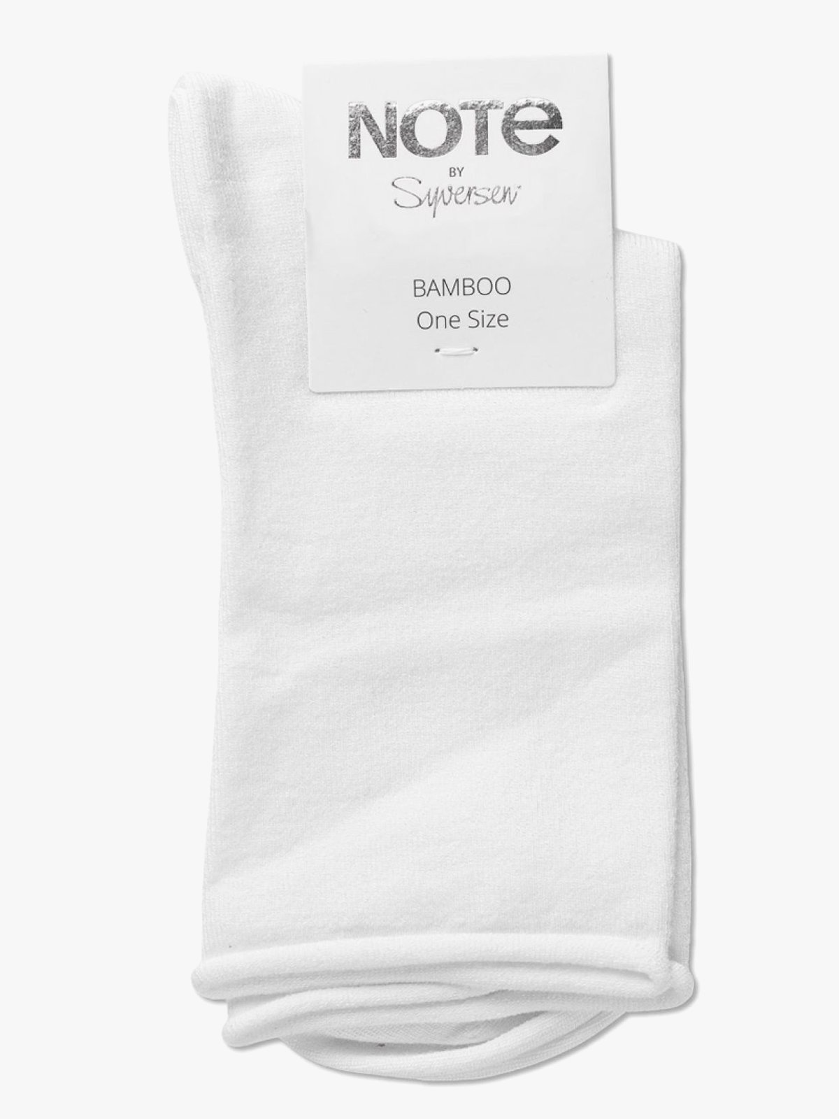 Note Woman Bamboo Roll Top Hvit