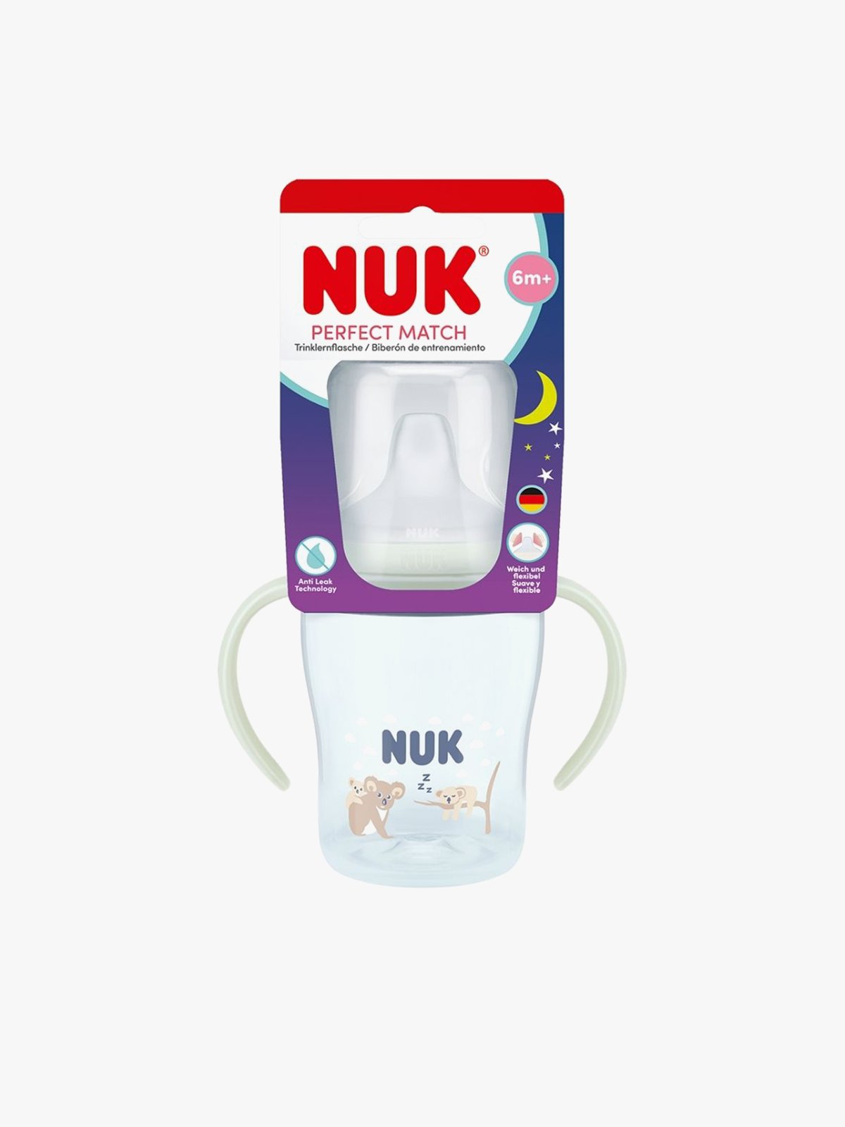 NUK 1stChoice learner flaske Koala 150ml/6m+ Blå