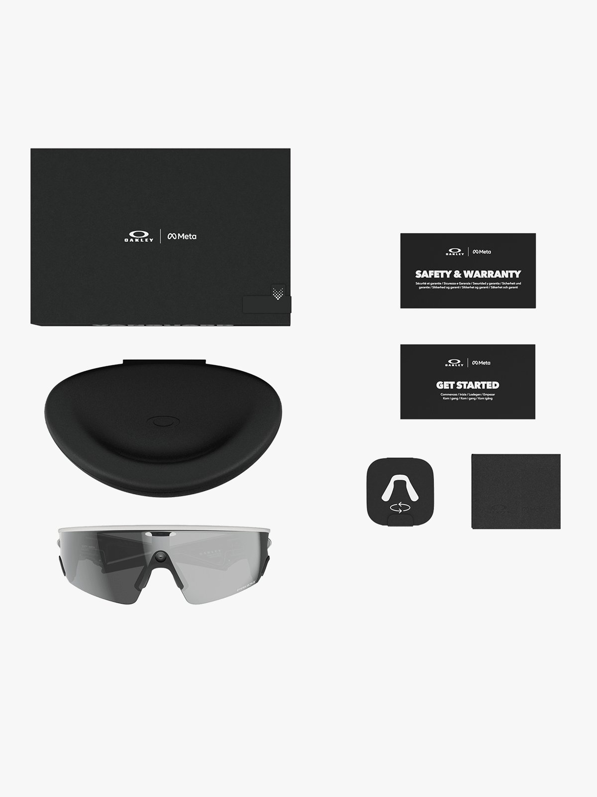 Oakley Vanguard Brilleglass: Prizm Black / Innfatning: White