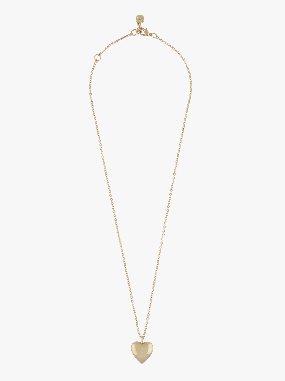 Snö Of Sweden Brooklyn Heart Pendant Neck 45Cm Gull