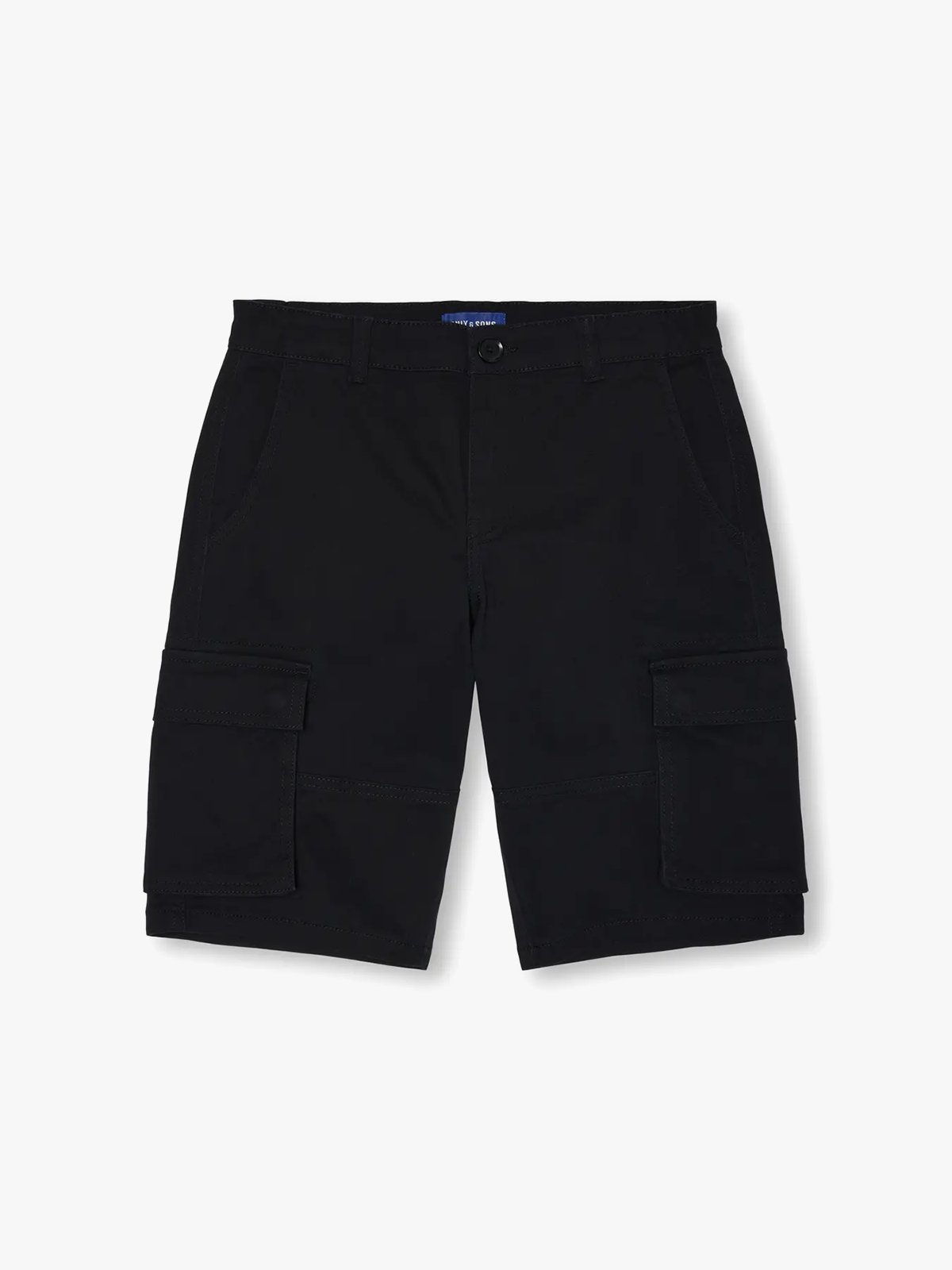 Only & Sons Jr Cam Stage Cargo Shorts Life Pant Black