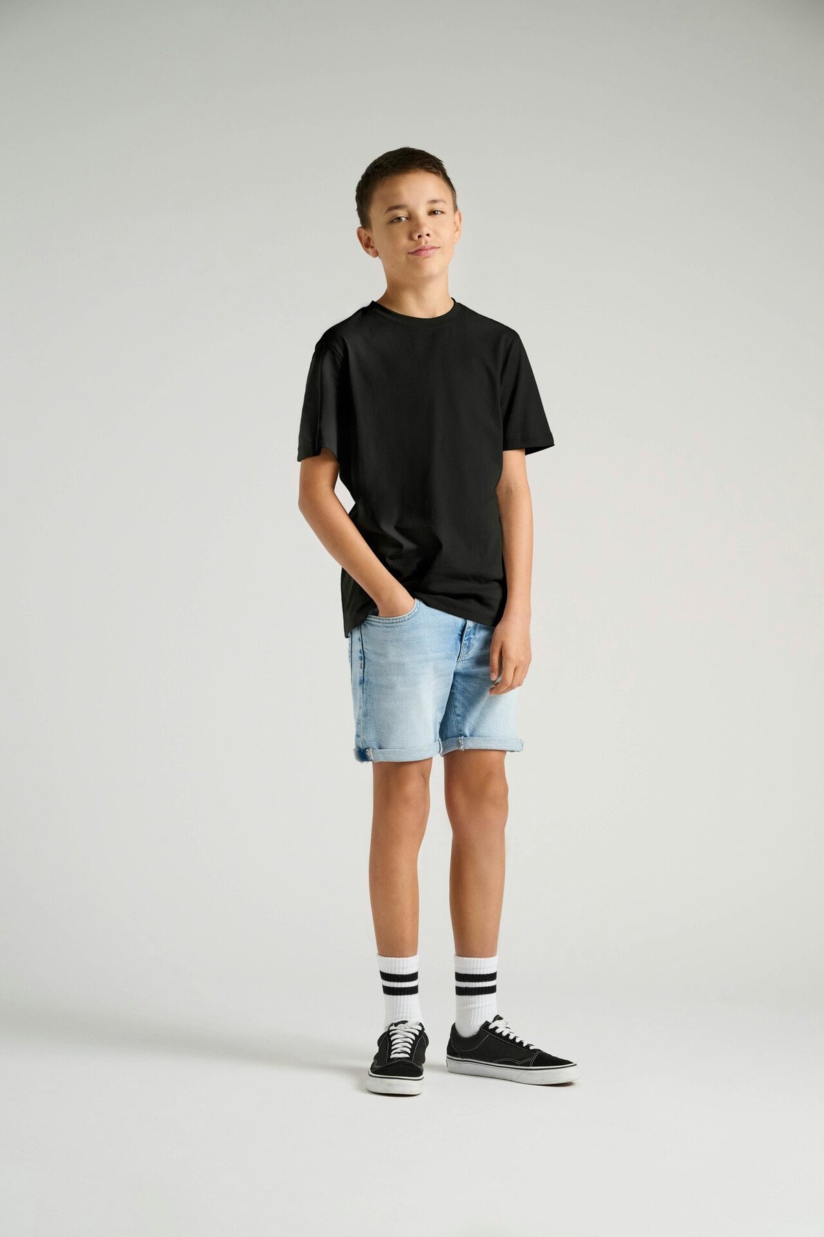 Only & Sons Jr Max Life Short Sleeve Stitch Tee Junior Black