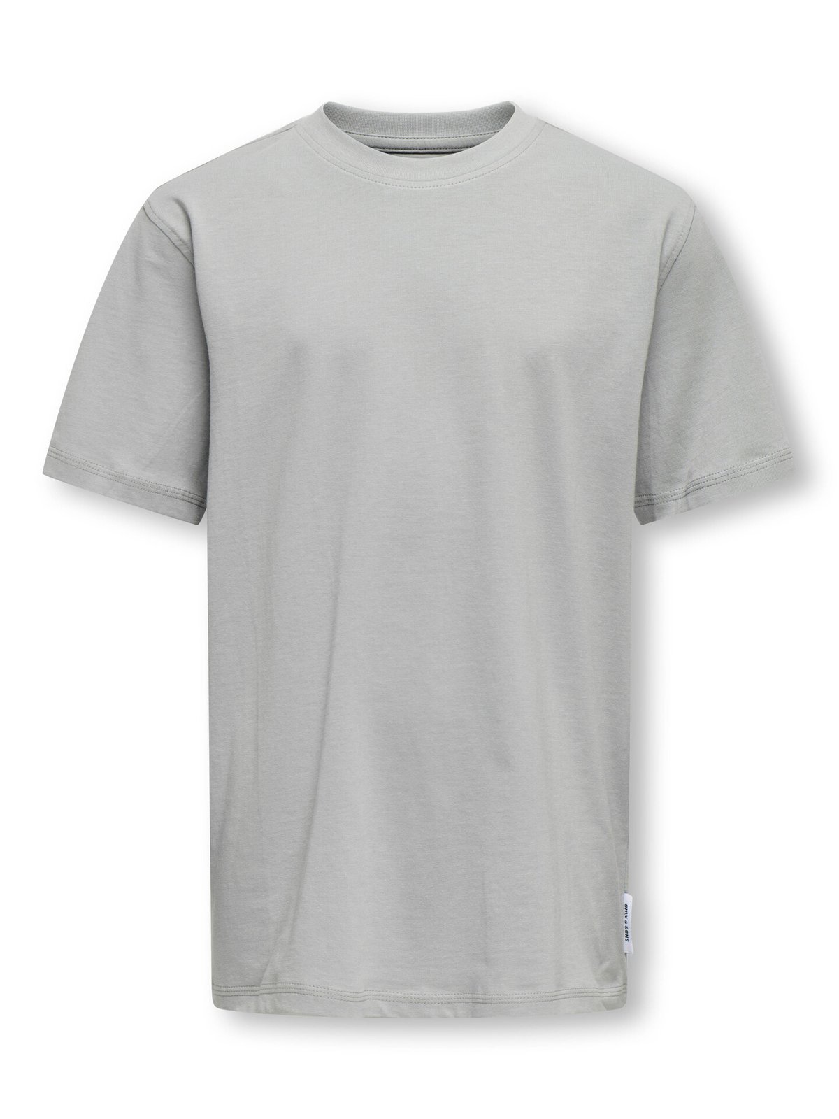 Only & Sons Jr Max Life Short Sleeve Stitch Tee Junior Ultimate Grey