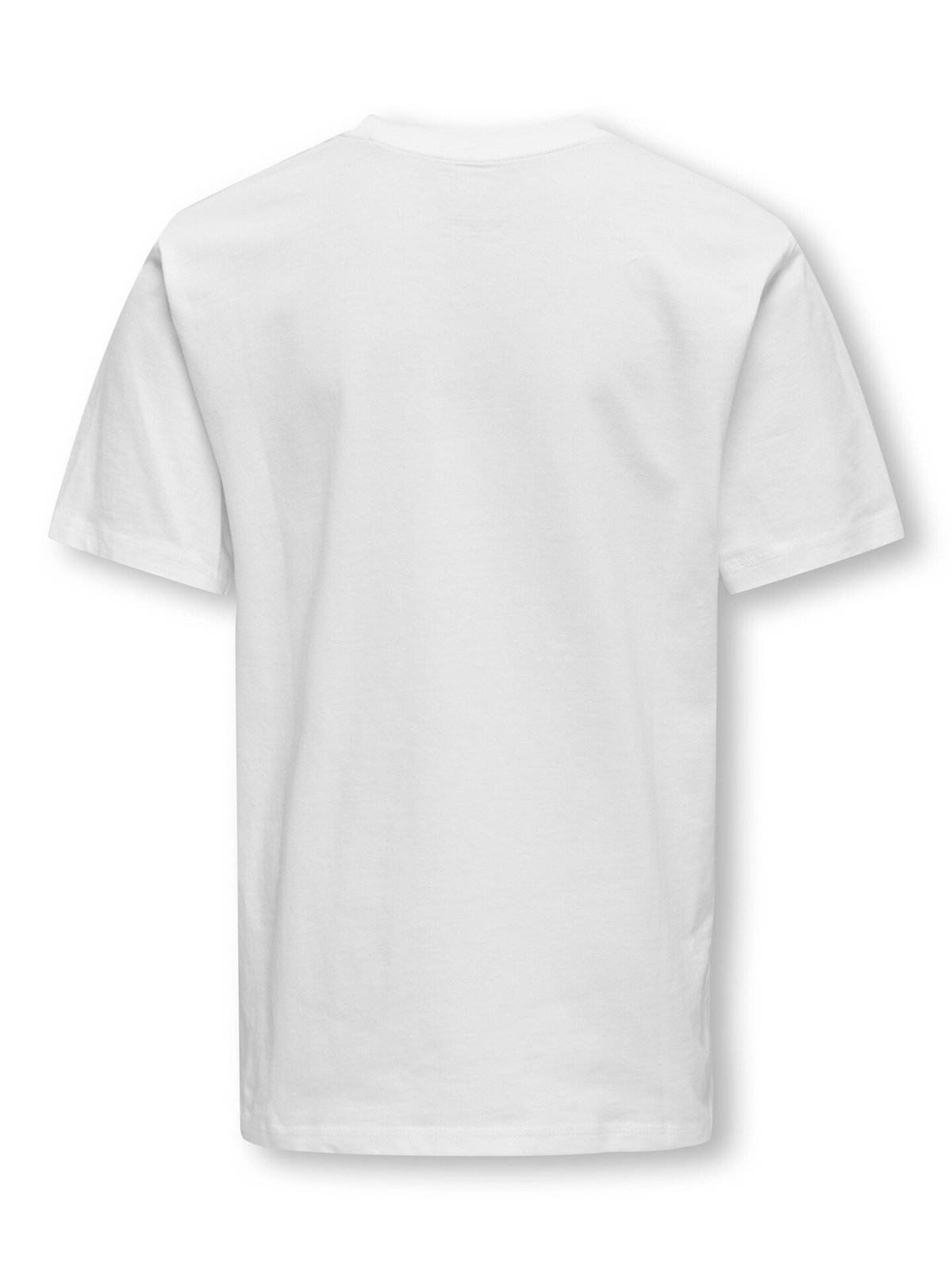 Only & Sons Jr Max Life Short Sleeve Stitch Tee Junior White