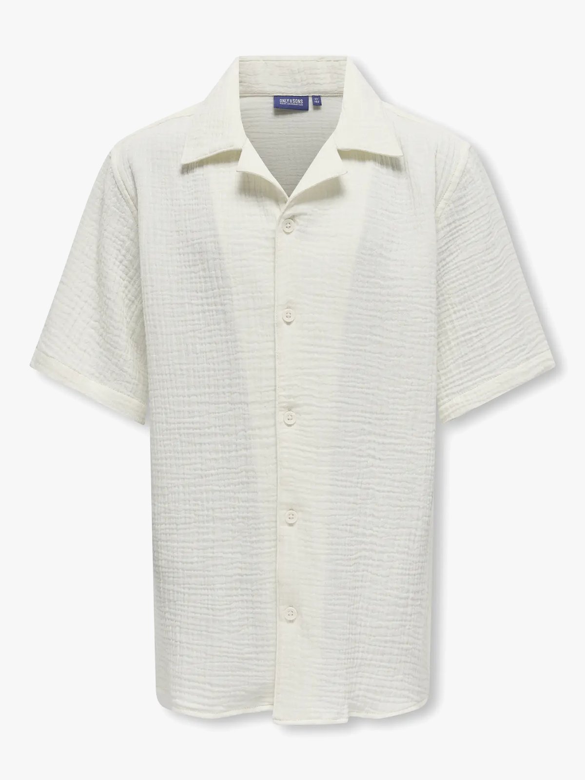 Only & Sons Jr Kyle Short Sleeve Shirt Woven Egret