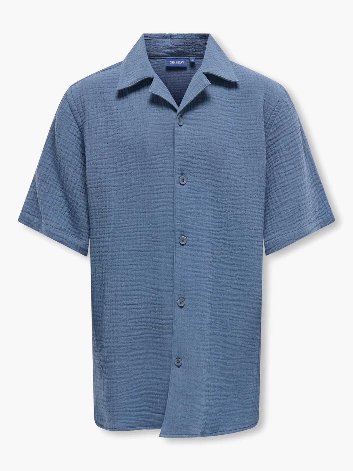 Only & Sons Jr Kyle Short Sleeve Shirt Woven Vintage Indigo