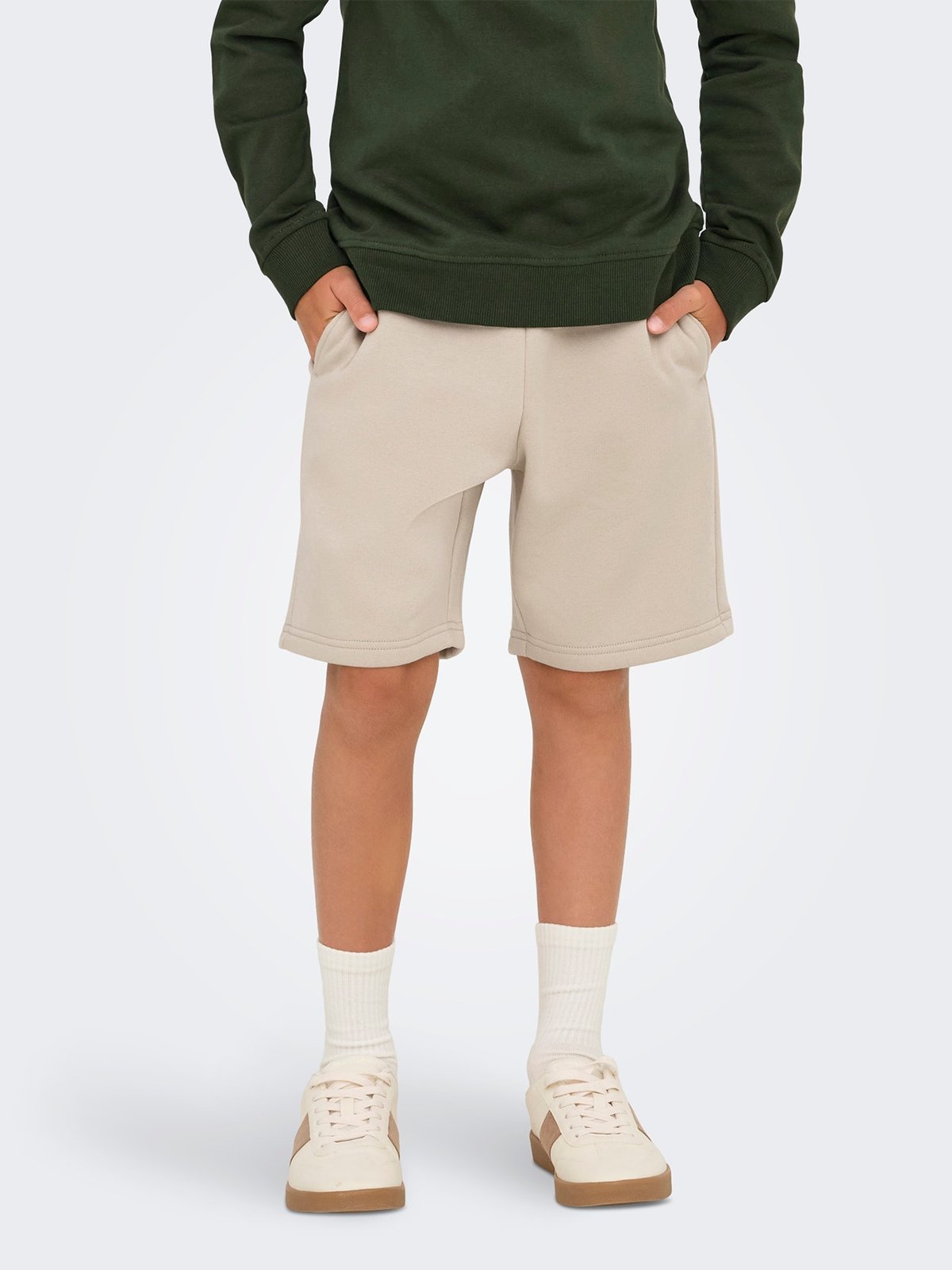 Only & Sons Jr Ceres Shorts Sweat Silver Lining