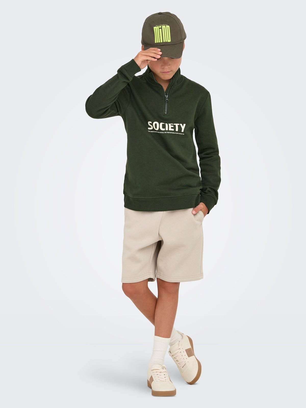 Only & Sons Jr Ceres Shorts Sweat Silver Lining