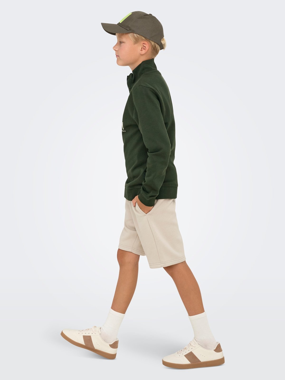 Only & Sons Jr Ceres Shorts Sweat Silver Lining