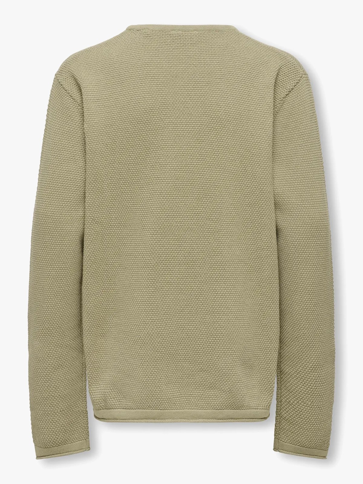 Only & Sons Jr Panter Reg Crew Knit Chinchilla