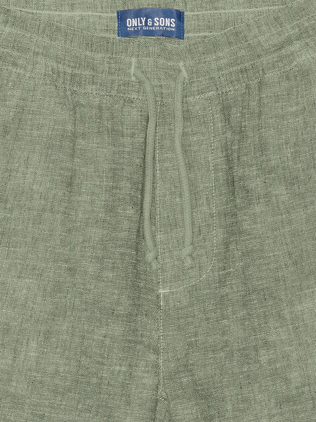 Only & Sons Jr Caiden Life Loose Lin Shorts Woven Swamp