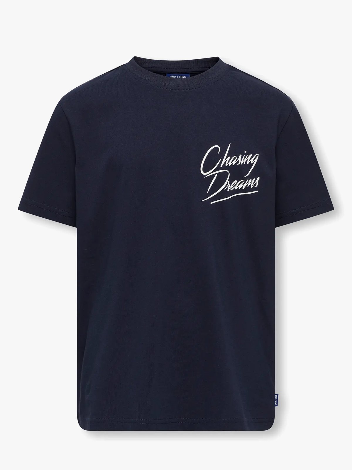 Only & Sons Jr Sanuel Life Reg Short Sleeve O-Neck Junior Night Sky Chasing Dreams