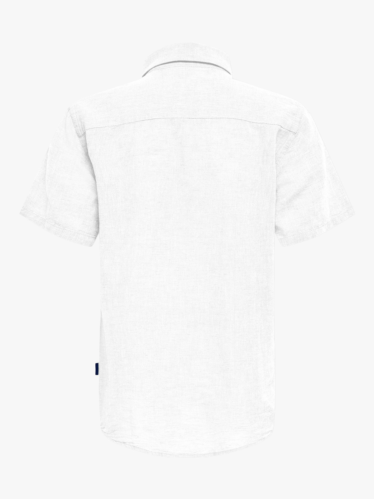 Only & Sons Jr Caiden Life Short Sleeve Solid Linen Shirt Woven White