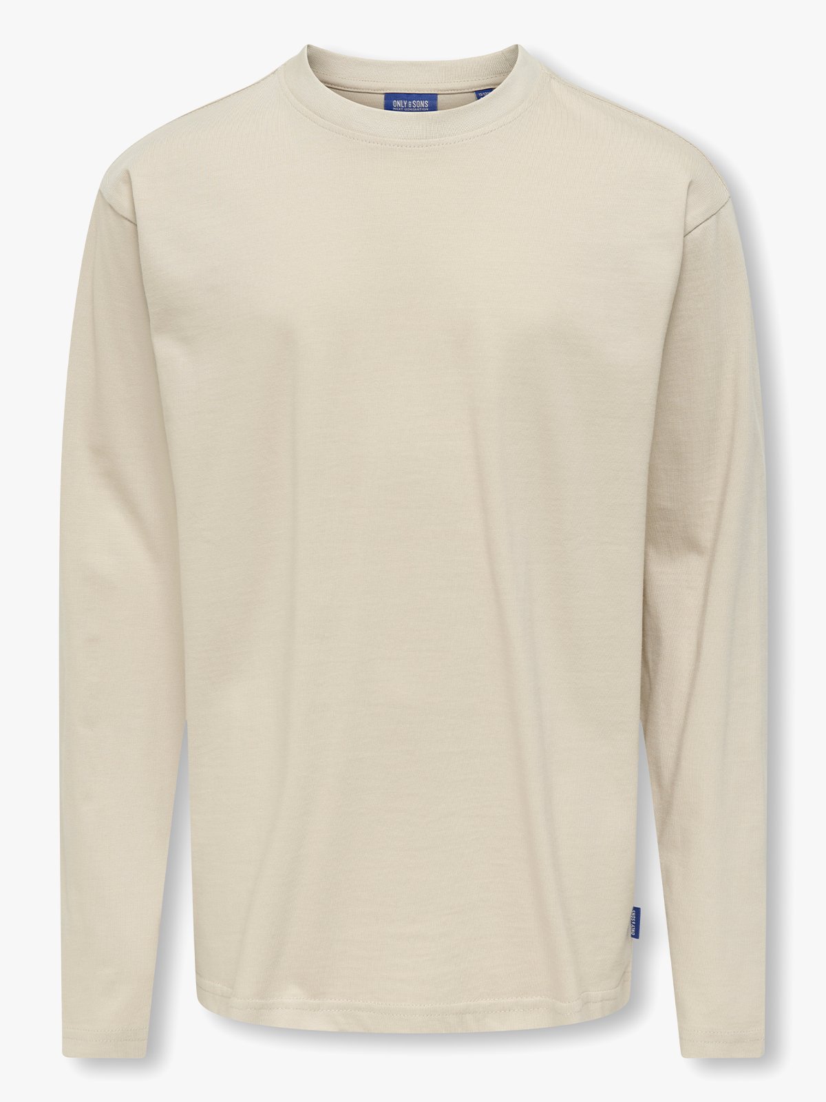 Only & Sons Jr Fred Life Loose Long Sleeve Tee Jrs Silver Lining