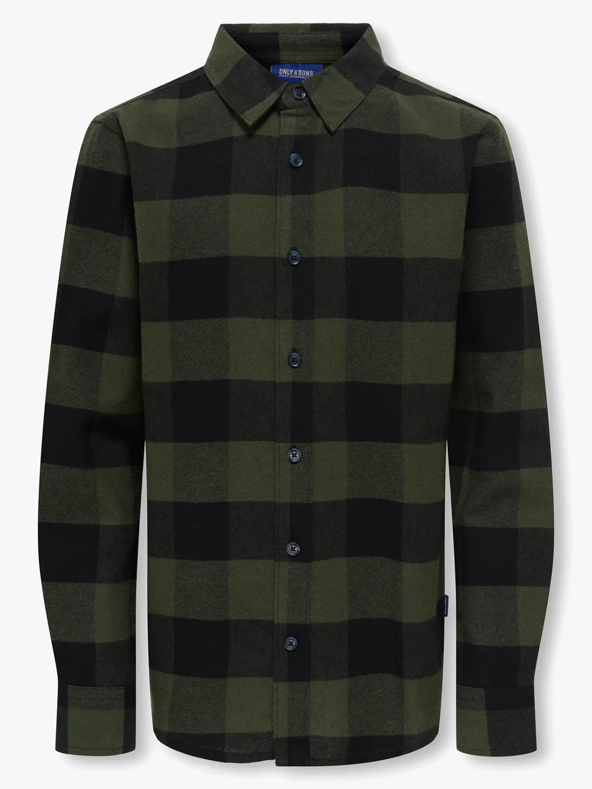 Only & Sons Jr Gudmund Long Sleeve Checked Shirt Forest Night