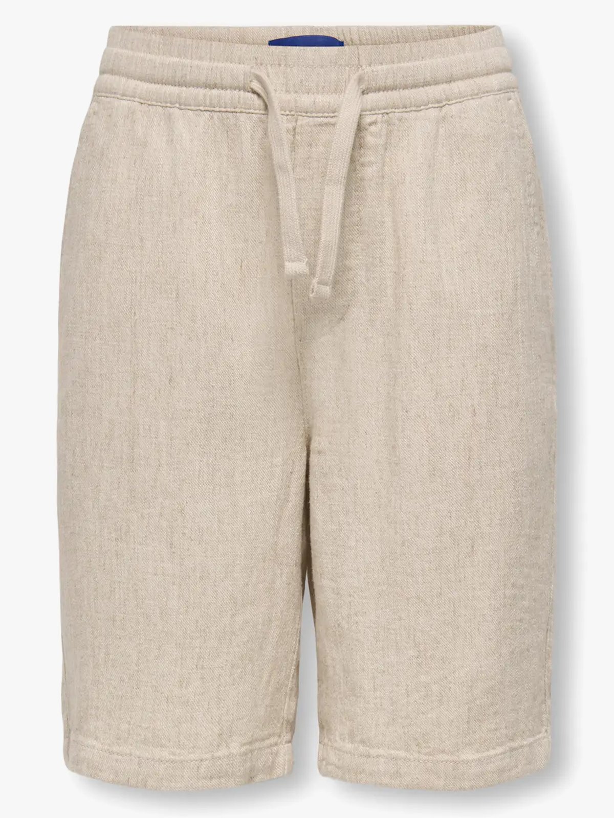 Only & Sons Jr Tel Visc Lin Shorts Oatmeal