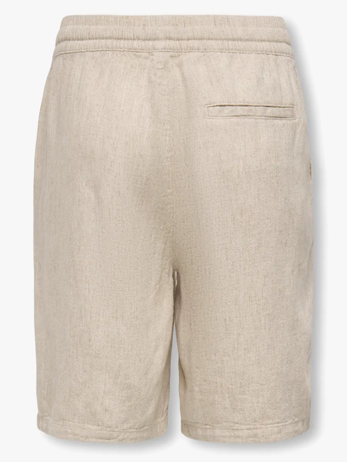 Only & Sons Jr Tel Visc Lin Shorts Oatmeal