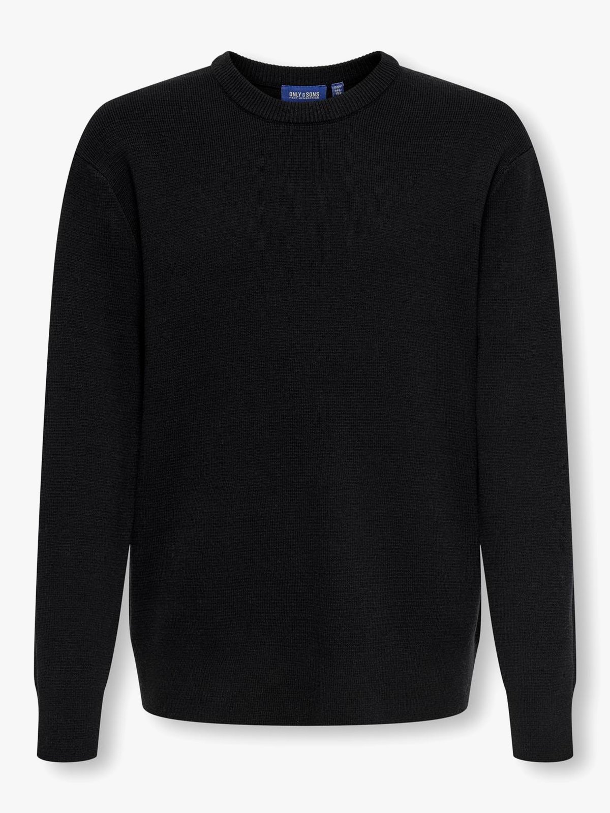 Only & Sons Jr Ting Relaxed Crew Neck Knit Black