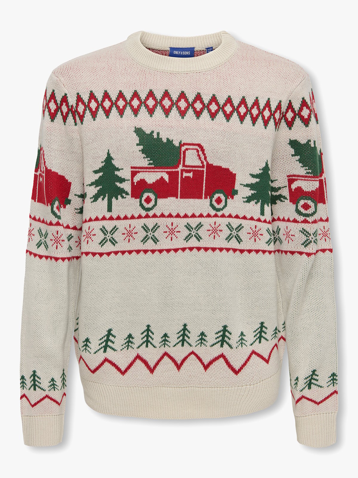 Only & Sons Jr X-Max Crew Silver Lining