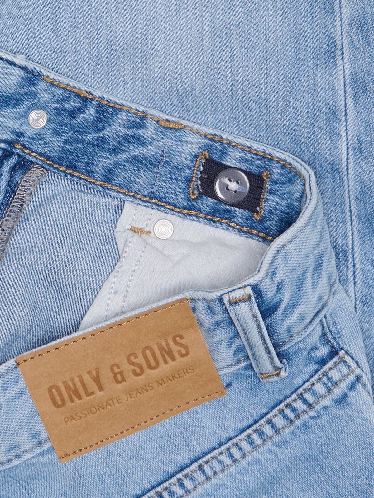 Only & Sons Jr Edge Straight Tai Denim Light Blue Denim