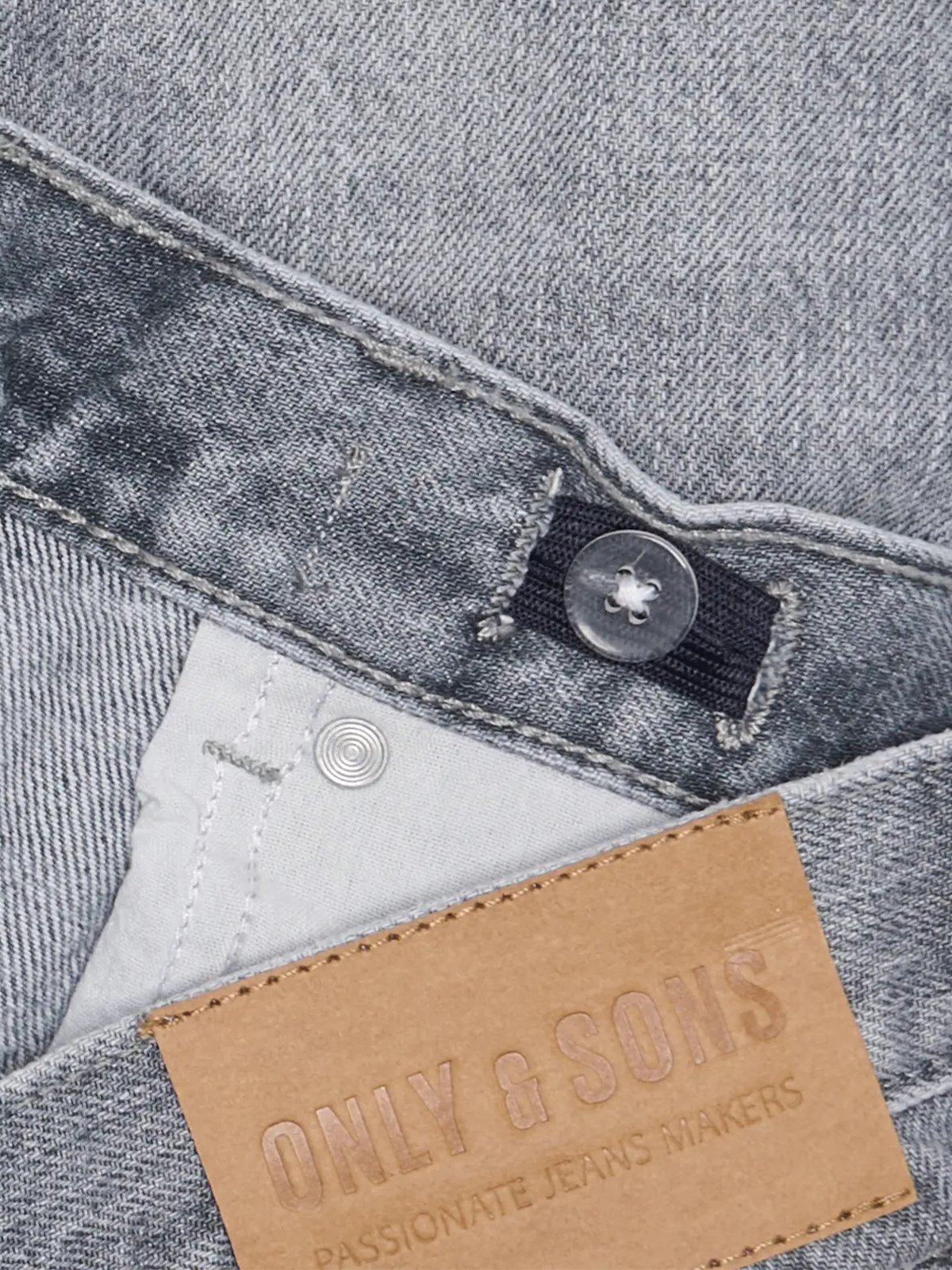 Only & Sons Jr Edge Tai Denim Shorts Medium Grey Denim