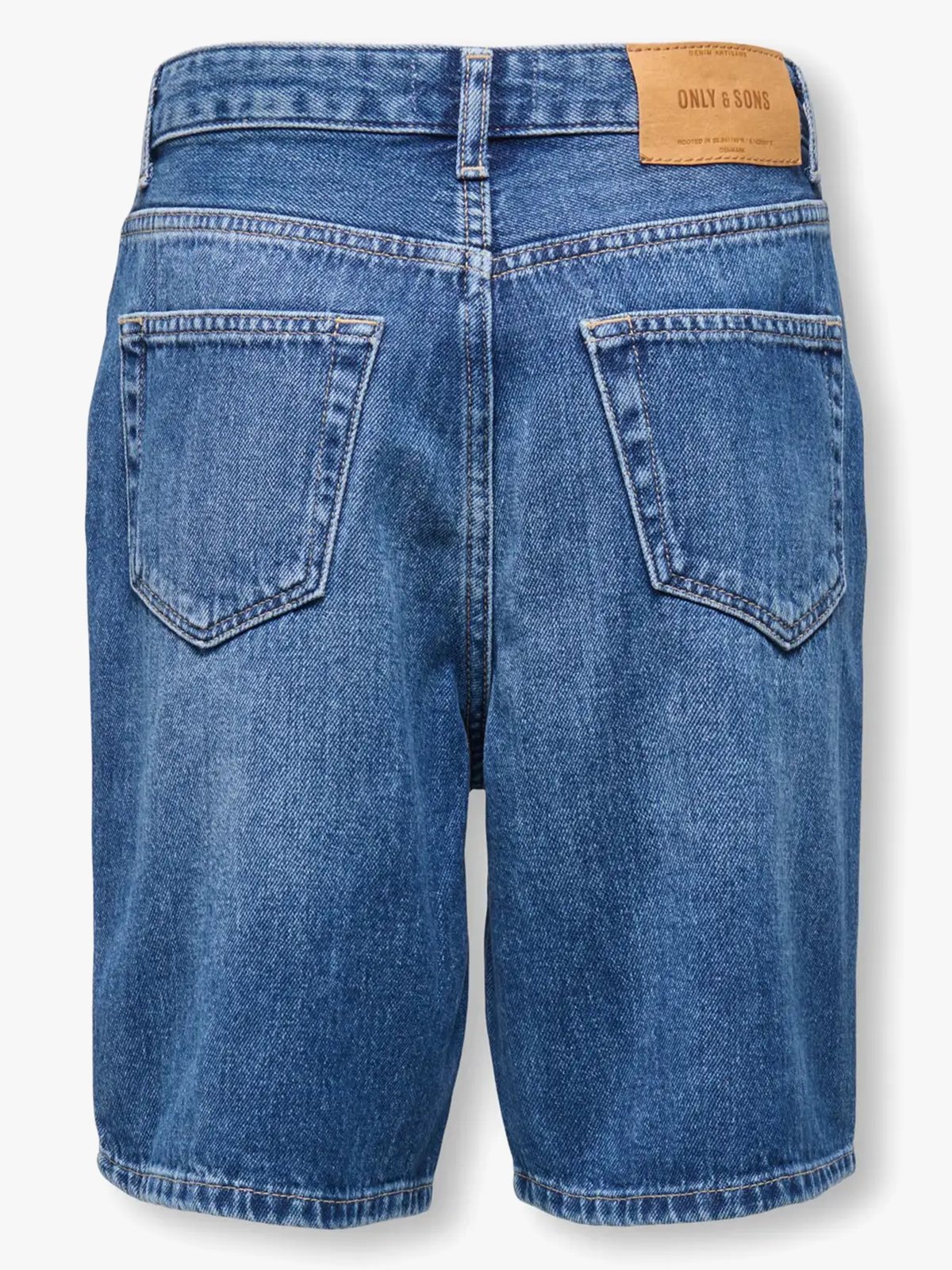 Only & Sons Jr Fade Mid Blue 6964 Tai Denim Shorts Medium Blue Denim