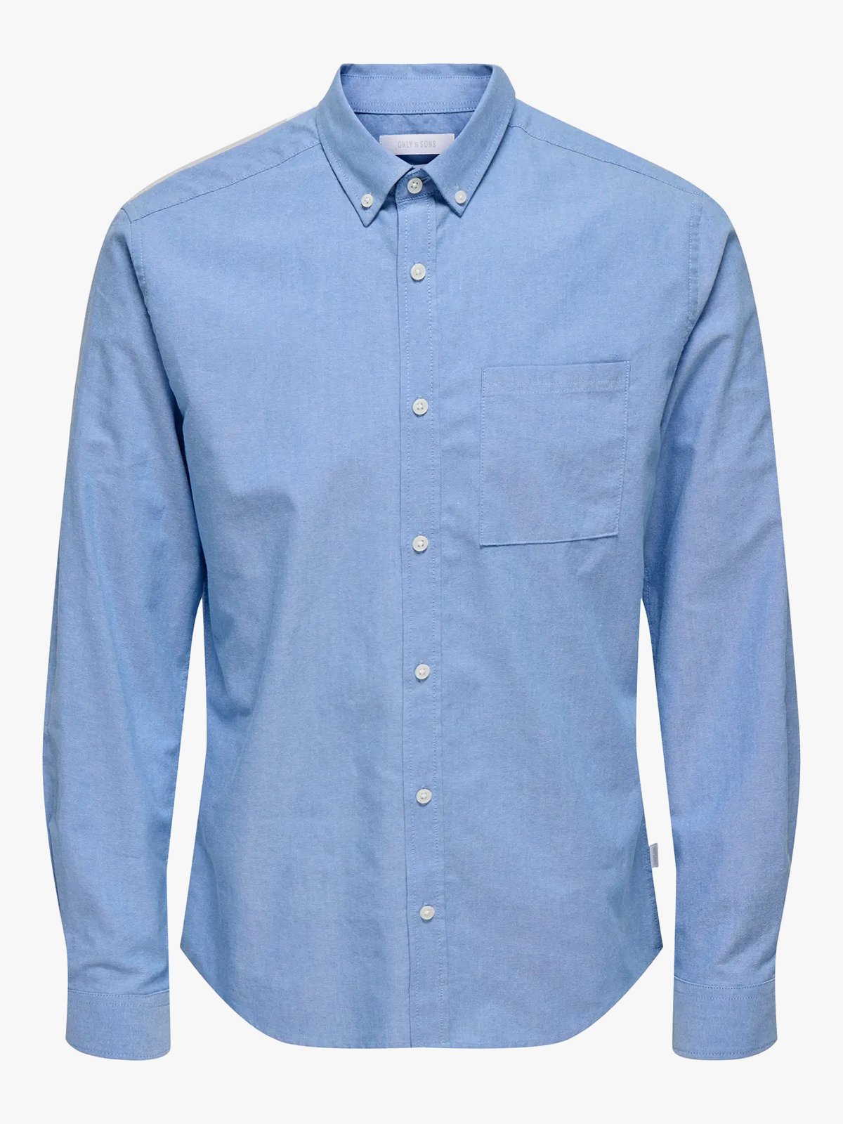 Only & Sons Alvaro Slim Long Sleeve Oxford Shirt Cashmere Blue