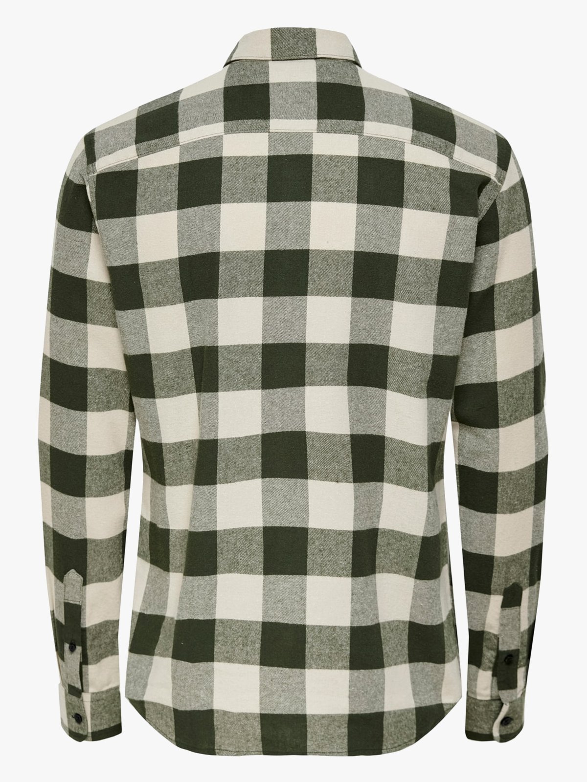 Only & Sons Gudmund Long Sleeve Checked Shirt Forest Night / Silver Lining