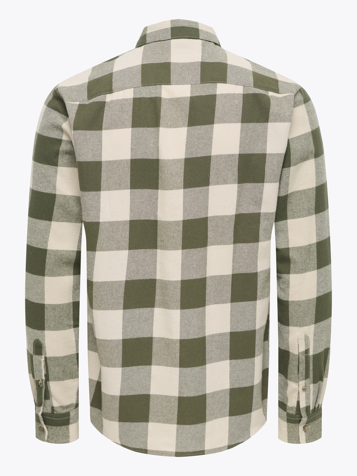 Only & Sons Gudmund Long Sleeve Checked Shirt Forest Night / Silver Lining