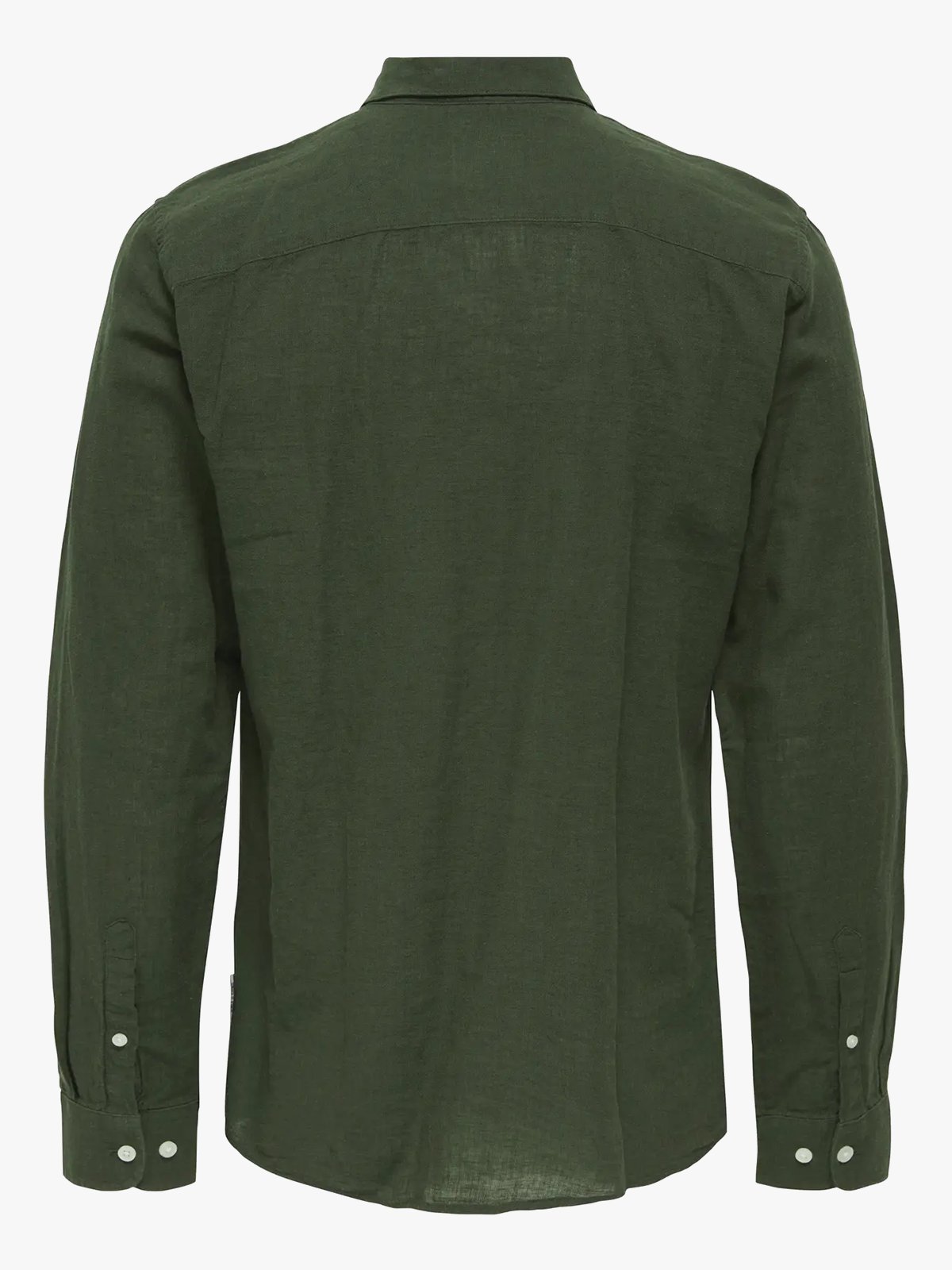 Only & Sons Caiden Long Sleeve Solid Linen Shirt Kambaba