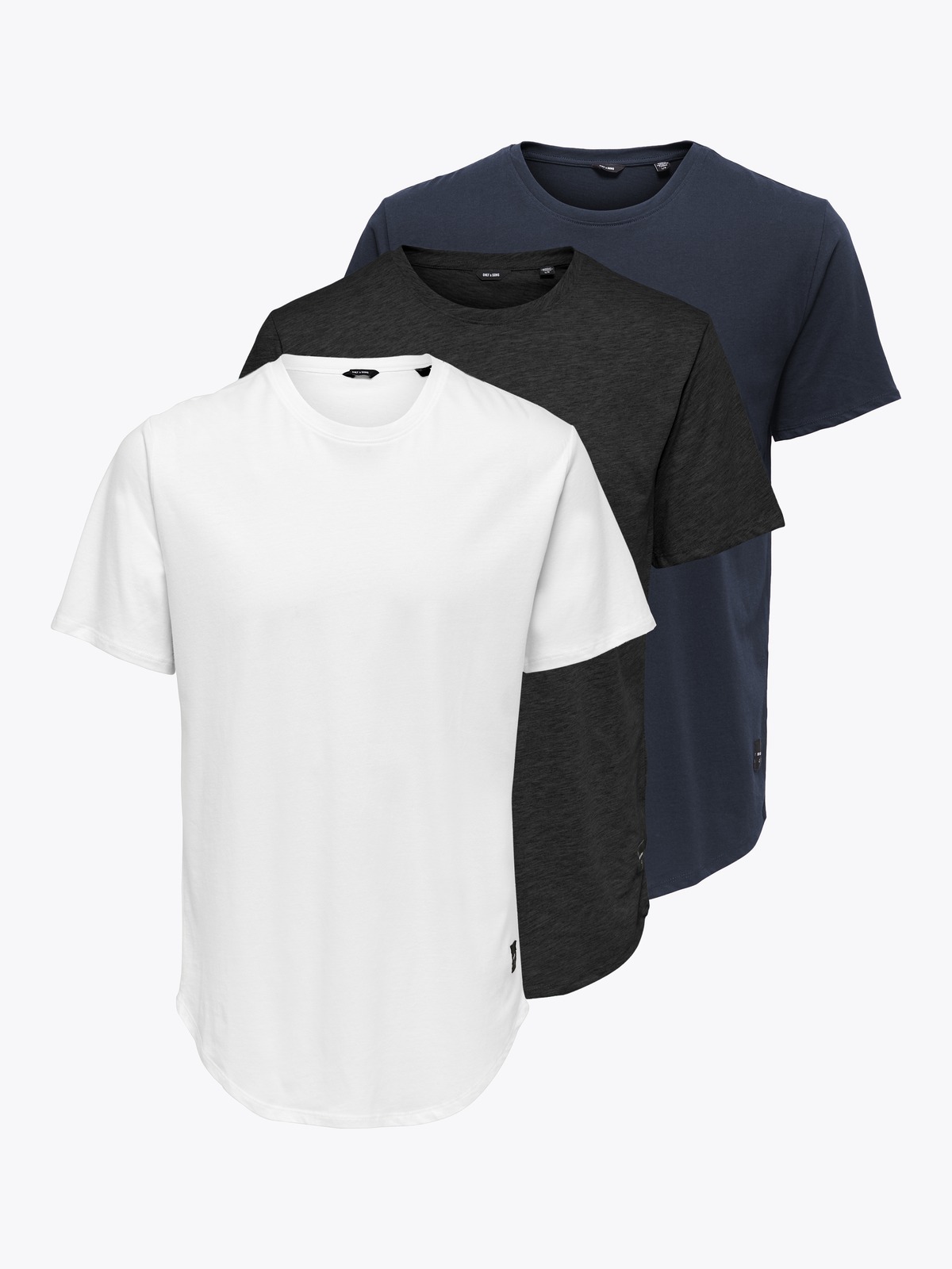 Only & Sons Matt Longy Short Sleeve Tee 3-Pack Flerfarget
