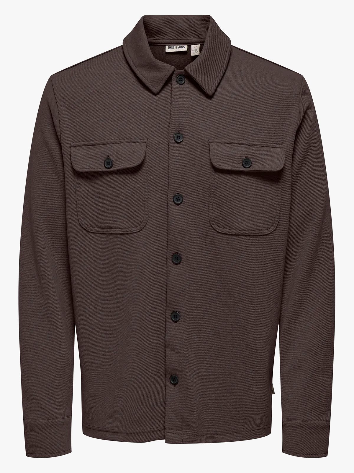 Only & Sons Newkodyl Overshirt Sweat Coffee Bean Melange