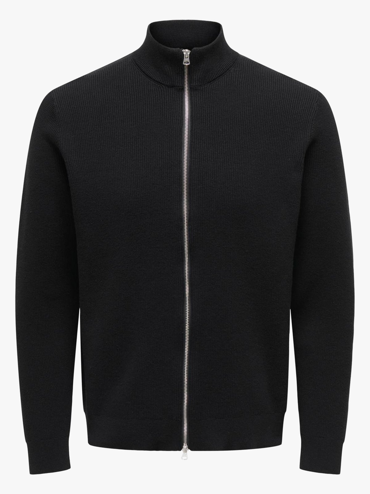 Only & Sons Phil Regular Structure Card Knit Black