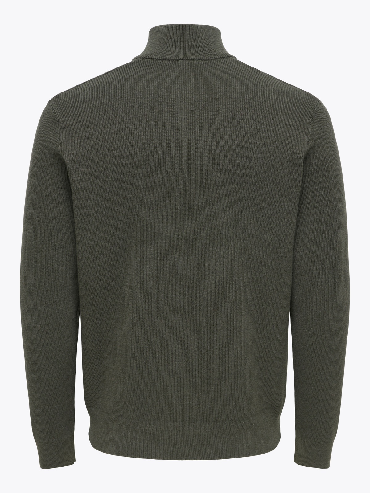 Only & Sons Phil Reg Cotton Half Zip Knit Beluga