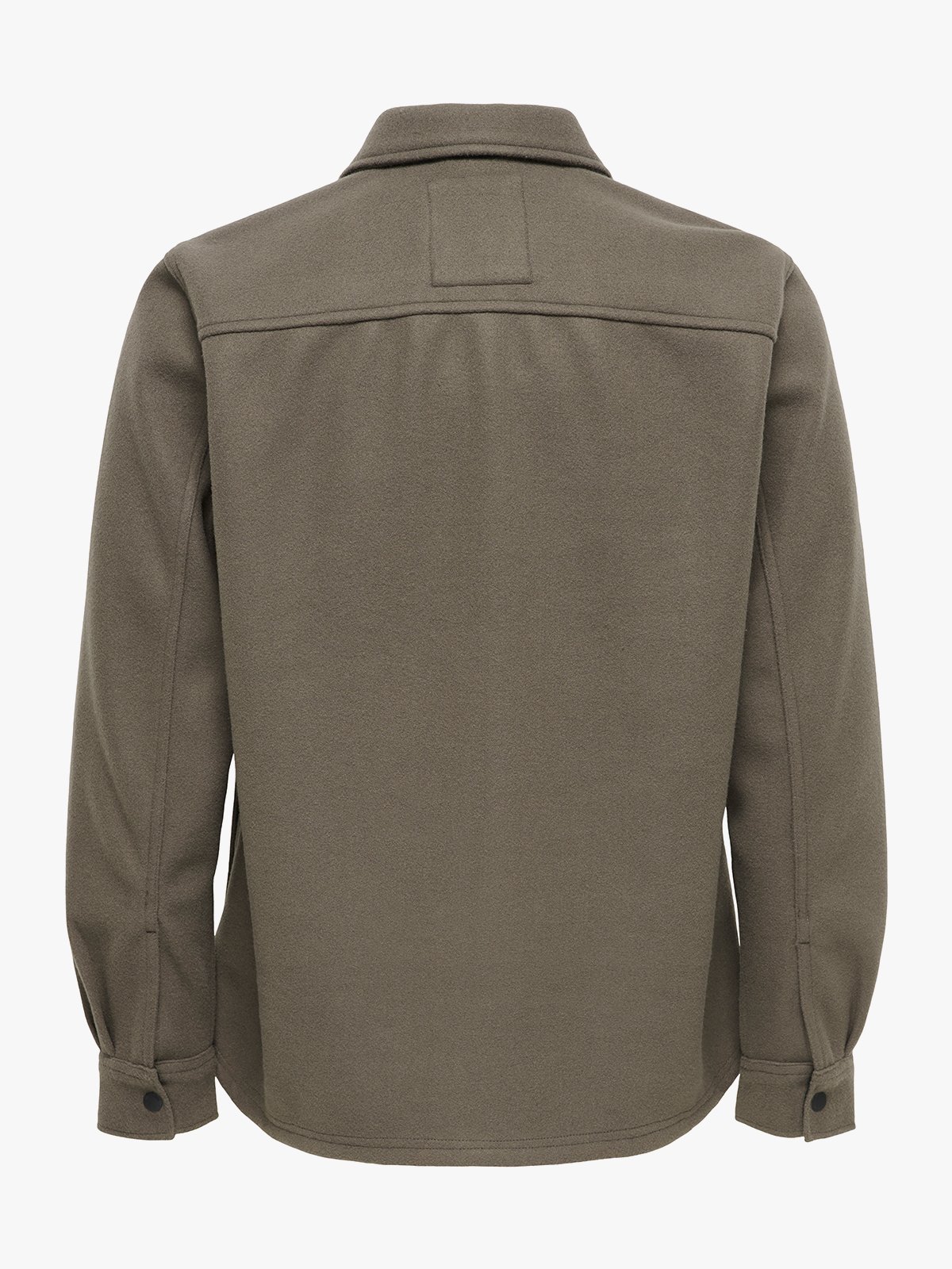 Only & Sons Only & Sons Ash Woolen Look Long Sleeve Shirt Bungee Cord