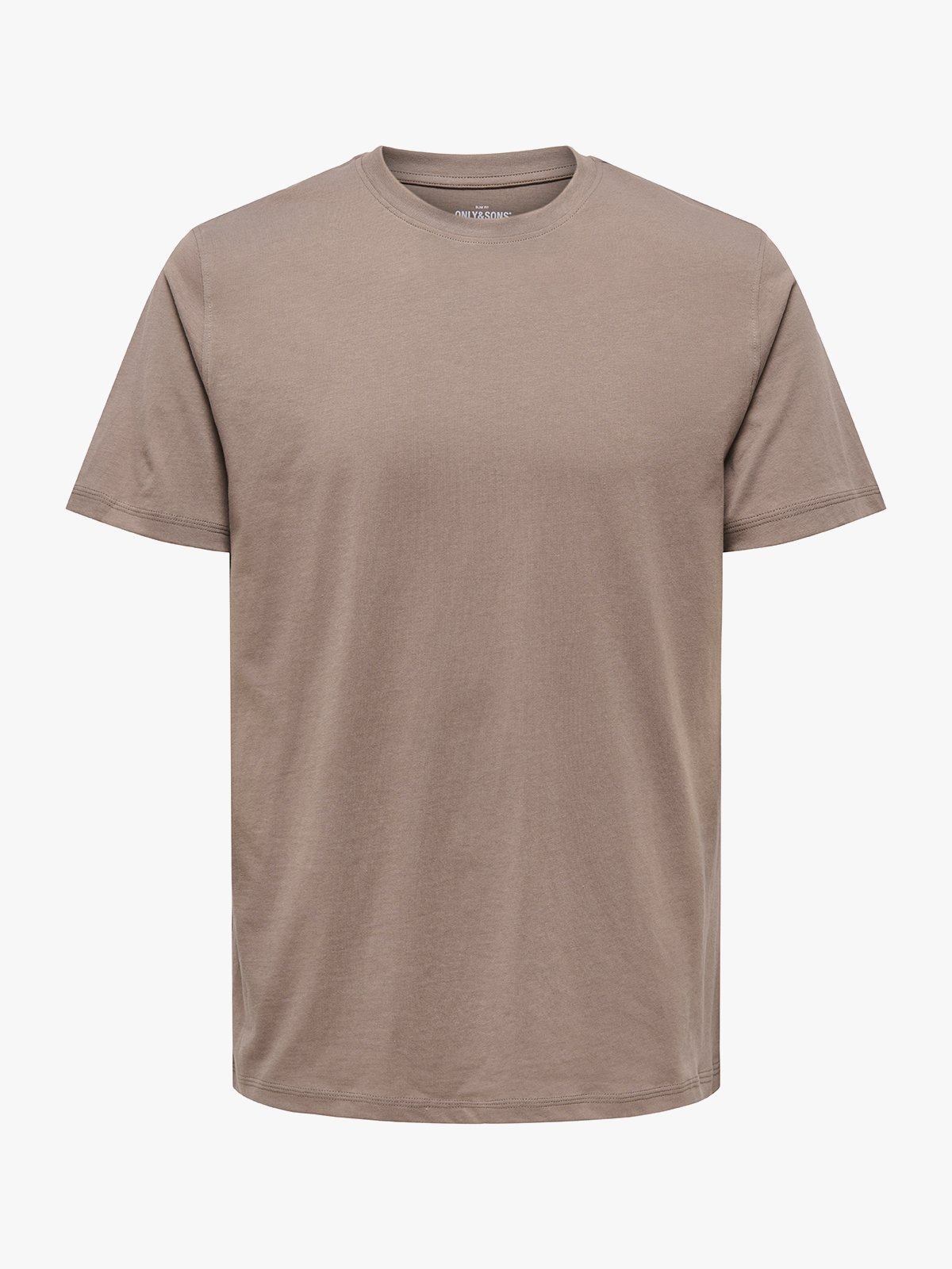 Only & Sons Max Life Short Sleeve Stitch Tee Brun