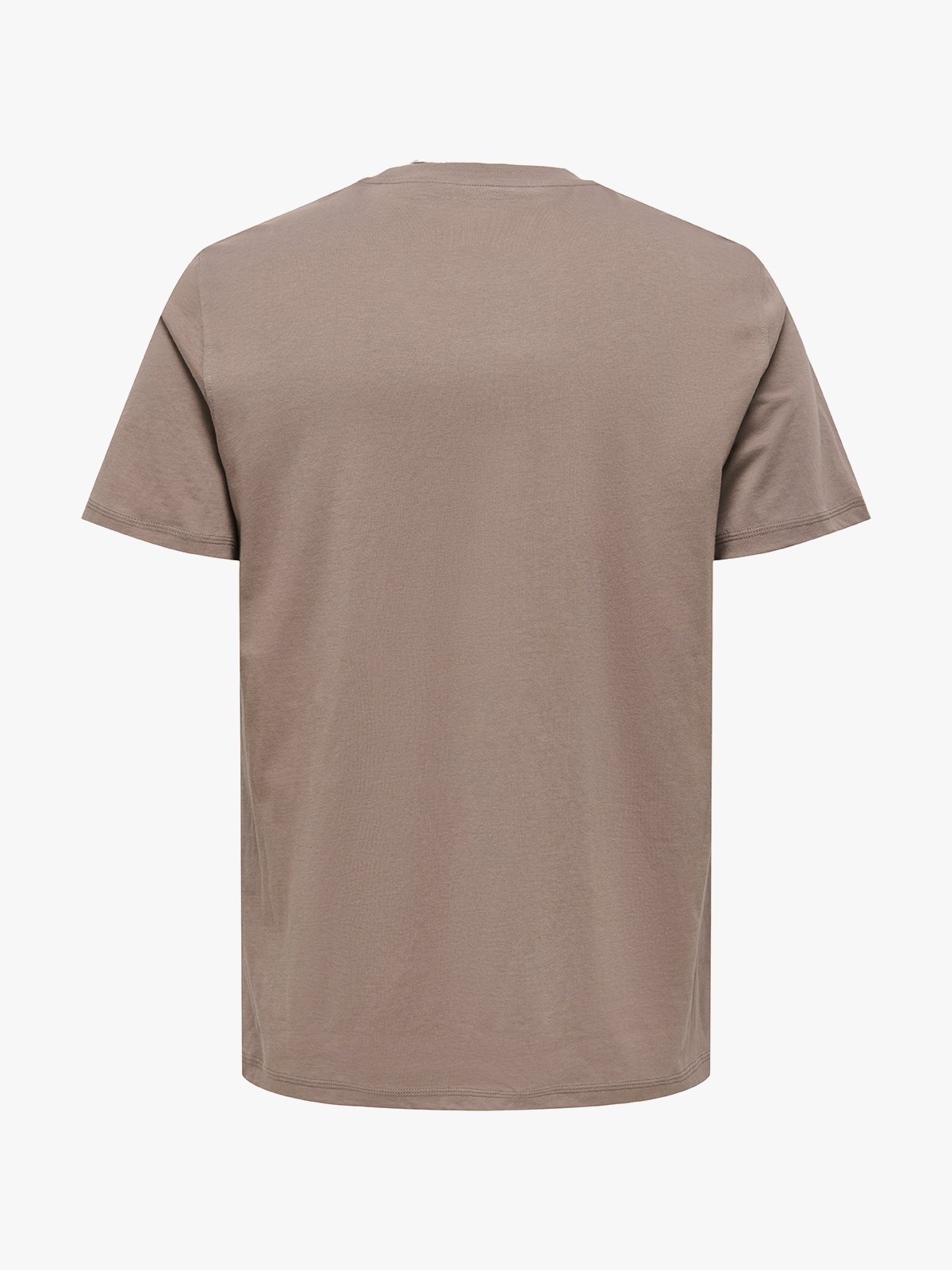 Only & Sons Max Life Short Sleeve Stitch Tee Brun