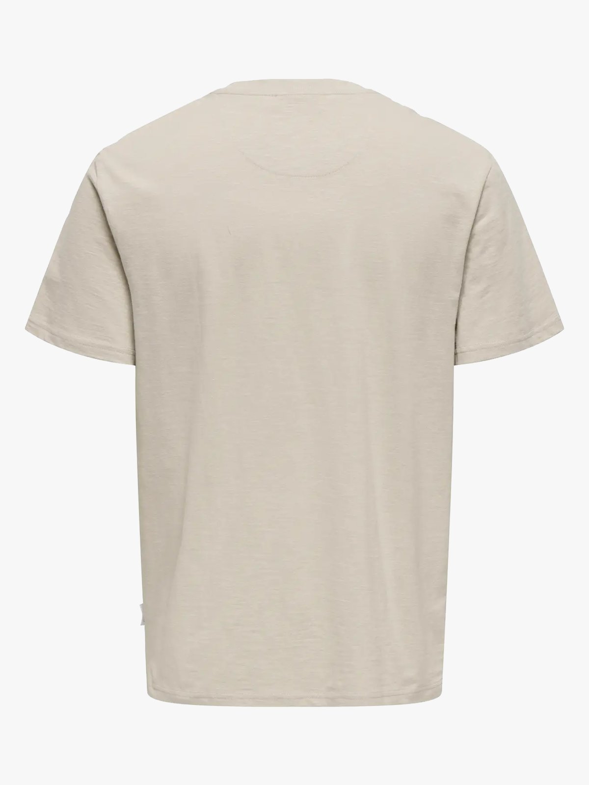 Only & Sons Perry Life Reg Leaf Short Sleeve Pocket Tee Silver Lining / Castor Gray Pocket