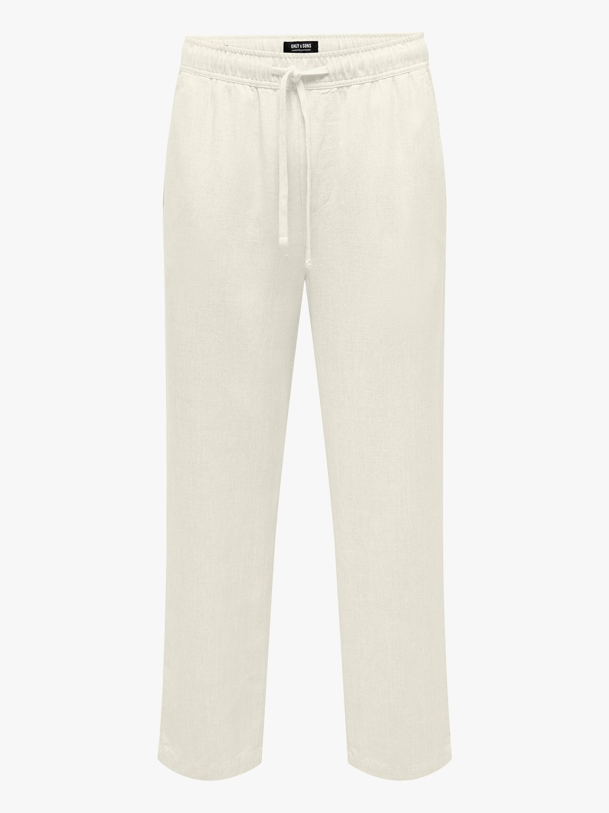 Only & Sons Sinus Loose Visc Lin Pnt White