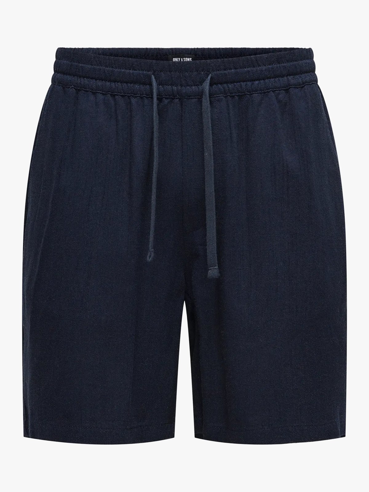 Only & Sons Tel Viscose Lin Shorts Dark Navy