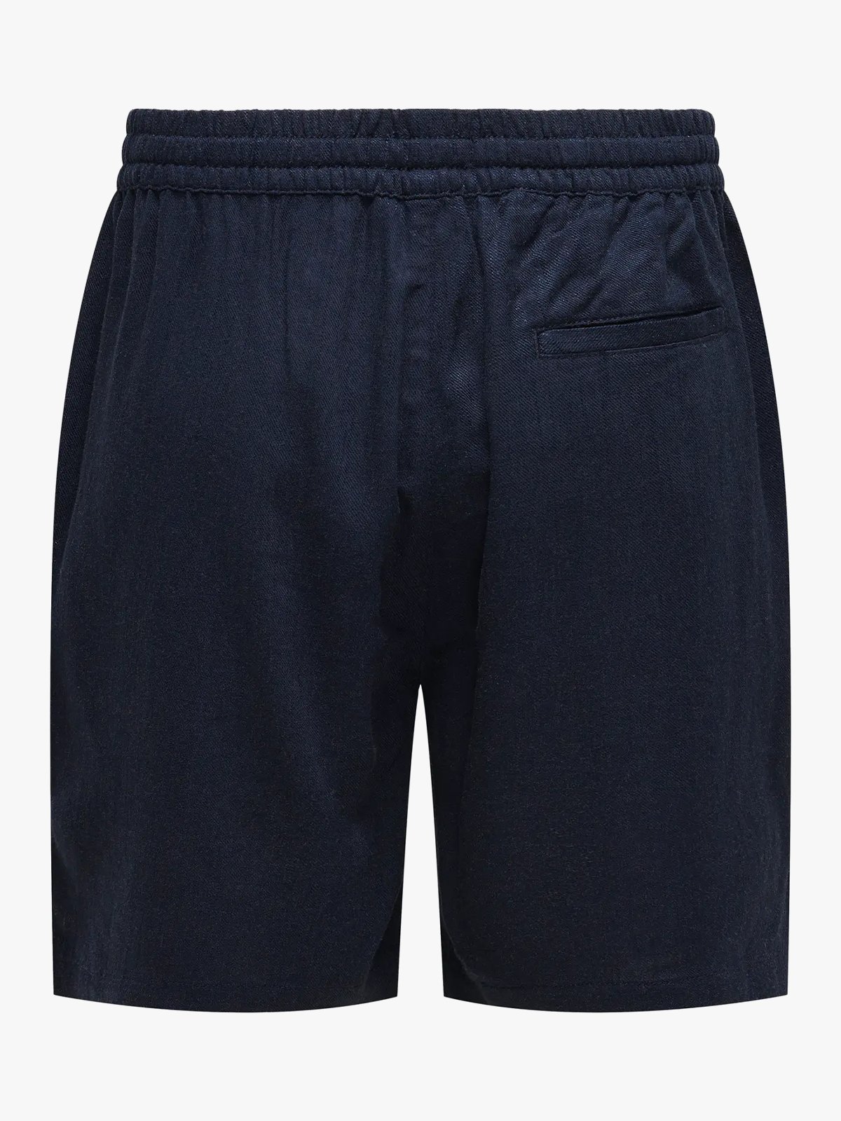 Only & Sons Tel Viscose Lin Shorts Dark Navy
