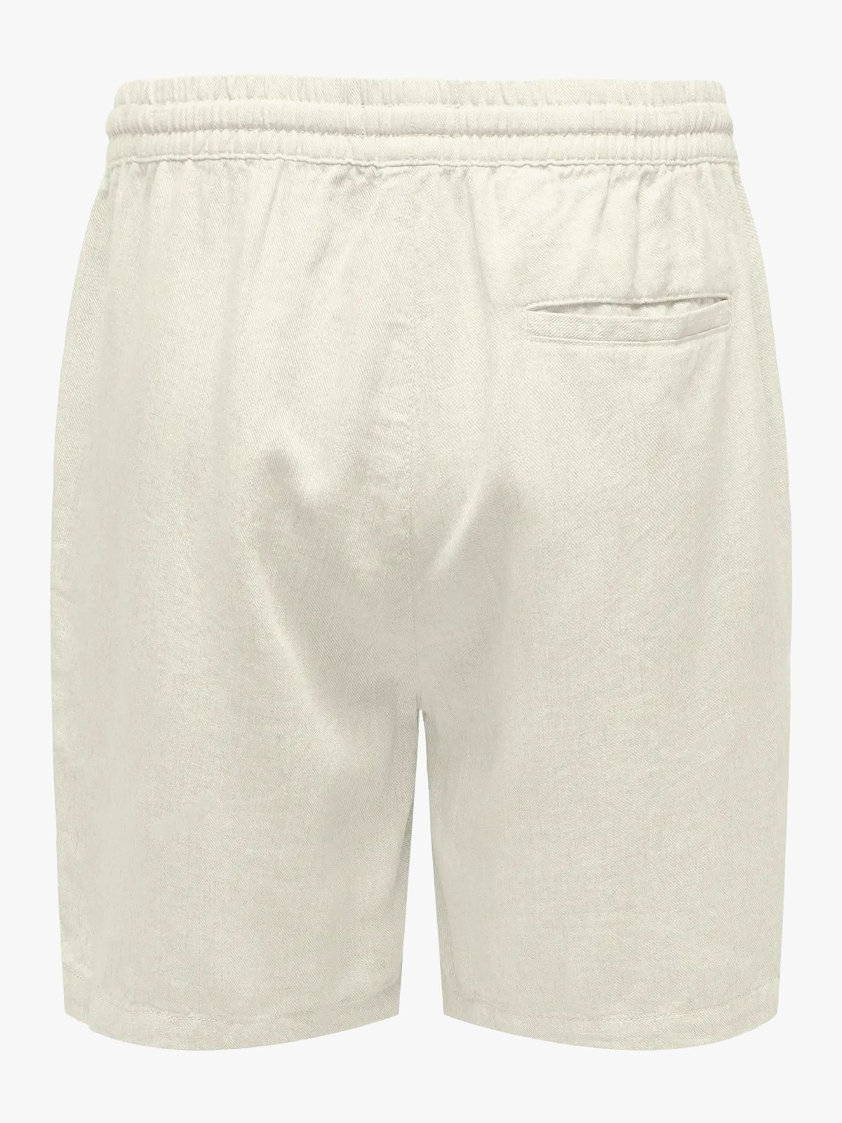 Only & Sons Tel Viscose Lin Shorts White