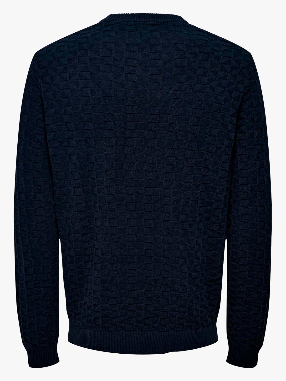 Only & Sons Kalle Reg Struc Crew Knit Dark Navy