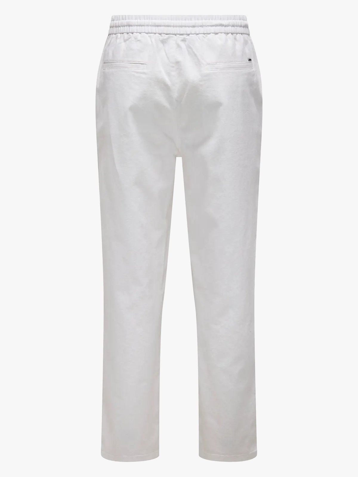 Only & Sons Sinus Loose Cotton Linen Pant Bright White