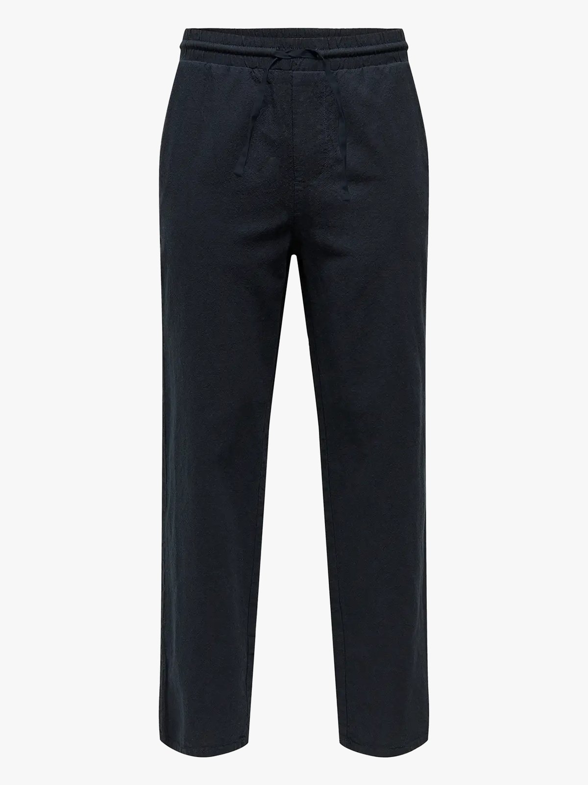 Only & Sons Sinus Loose Cotton Linen Pant Dark Navy