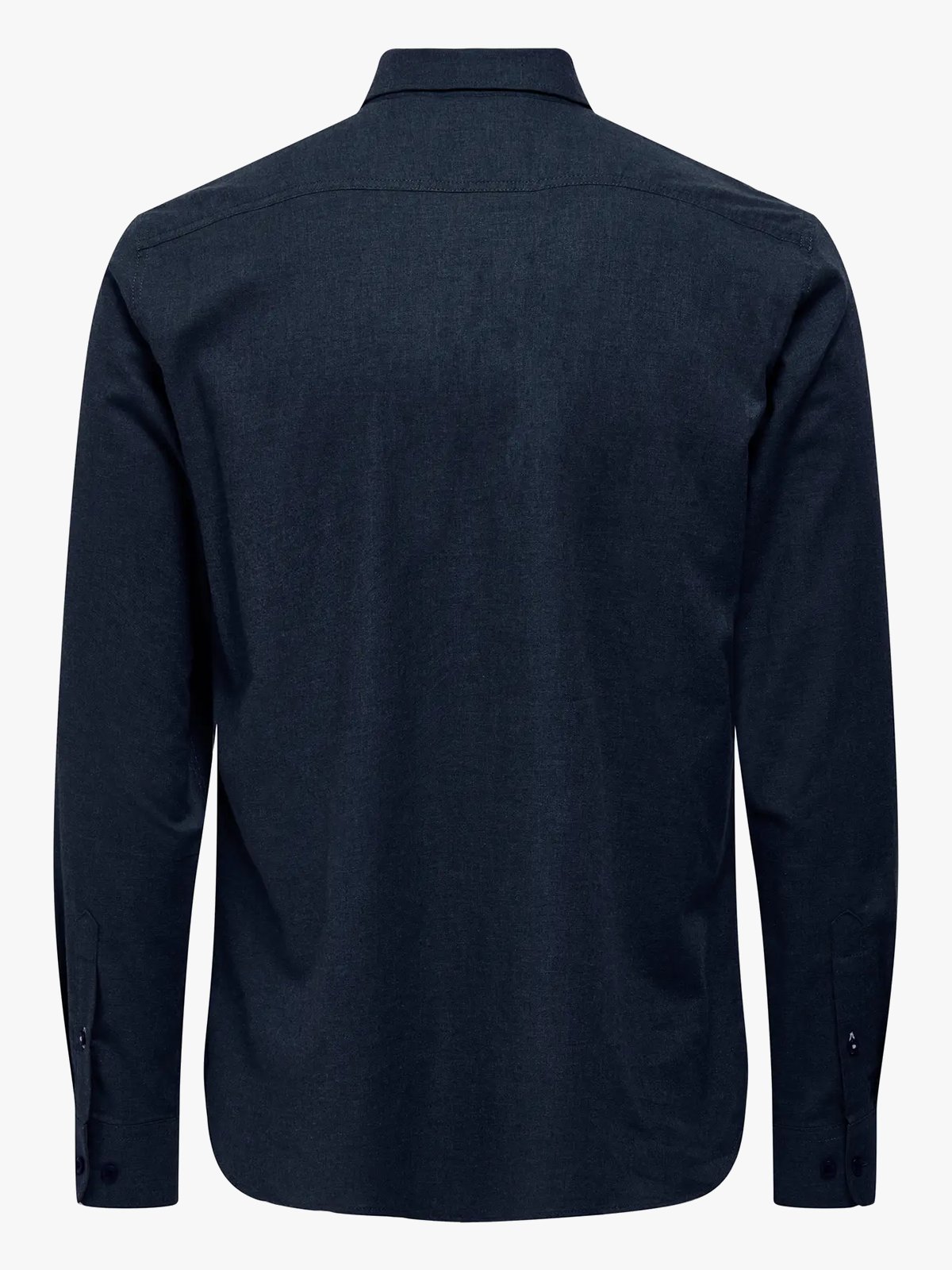 Only & Sons Road Life Reg Melange Long Sleeve Shirt Navy Blazer